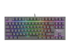 Genesis herná mechanická klávesnica THOR 300/RGB/Outemu Red/Drôtová USB/SK-SK layout/Čierna