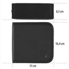 HAMA púzdro CD Wallet Nylon 40, farba čierna