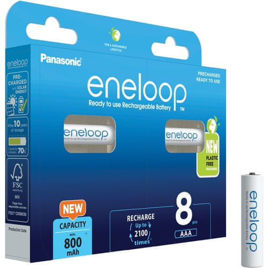 PANASONIC HR03 AAA 4MCCE/8BE ENELOOP N HR034MCCE8BEN