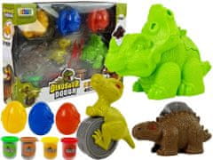 Lean-toys Ciastoline Dinosaurs Vajíčka 12 kusov 4 farby