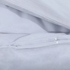Vidaxl Súprava obliečok na paplón sivá 135x200 cm ľahké mikrovlákno