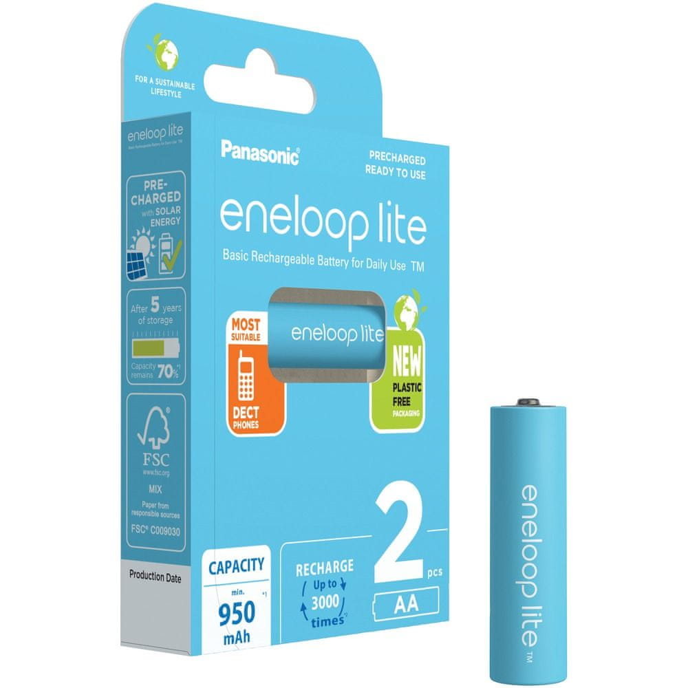 PANASONIC HR6 AA 3LCCE/2BE ENELOOP LITE N HR063LCCE2BEN