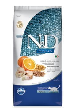 N&D N & D OCEAN CAT LG Adult Codfish & Orange 10kg