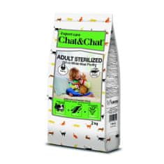 Chat & Chat Expert Adult Sterilized s hydinovým mäsom 2 kg