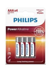 Philips Batéria LR03P4B/10 Power Alkalické AAA 4ks
