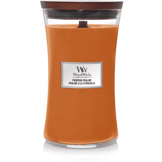 Woodwick PUMPKIN PRALINE - Veľká sviečka 609g