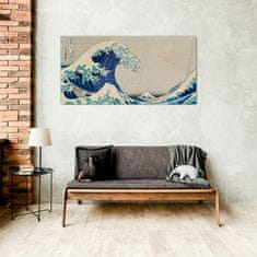 COLORAY.SK Sklenený obraz Morské búrky člny vlny 100x50 cm