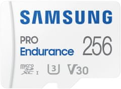 SAMSUNG PRO Endurance/micro SDXC/256GB/100MBps/UHS-I U3/Class 10/+ Adaptér