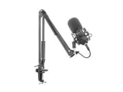 Genesis Streamovací mikrofón Radium 400, USB, kardioidná polarizácia, ohybné rameno, pop-filter