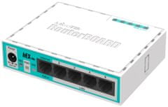 Mikrotik RouterBOARD RB750r2 hEX lite / 850 MHz / 64 MB RAM / 5x LAN / Router OS L4 / vr. plast. krytu a zdroje