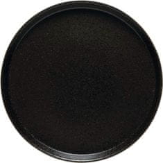 Costa Nova Tanier plytký Notos 23,8 cm, čierny, vyvýšený okraj, 6x