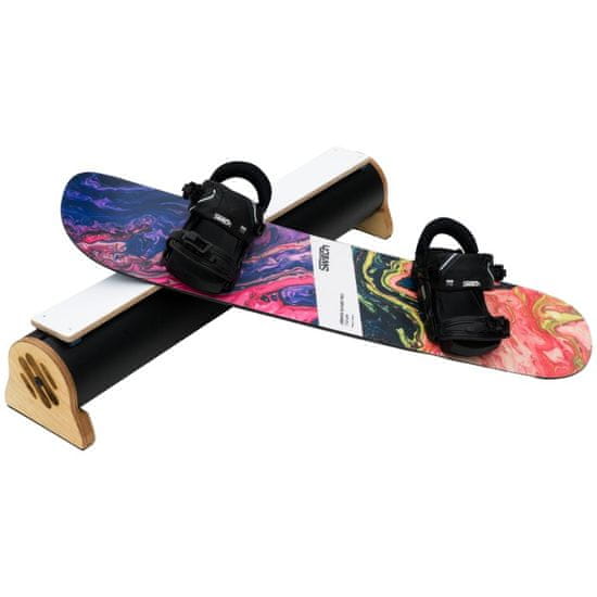 Switch Boards Trampoline Board 110cm PRO Abstract + Viazanie + Prekážka - trampolínová doska ako snowboardu pre učenie trikov na trampolíne, dno s penou EVA 4mm