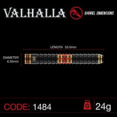 Winmau Šípky Steel Valhalla - 24g