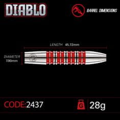 Winmau Šípky Steel Diablo - Torpedo - 28g