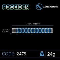 Winmau Šípky Steel Poseidon - 24g