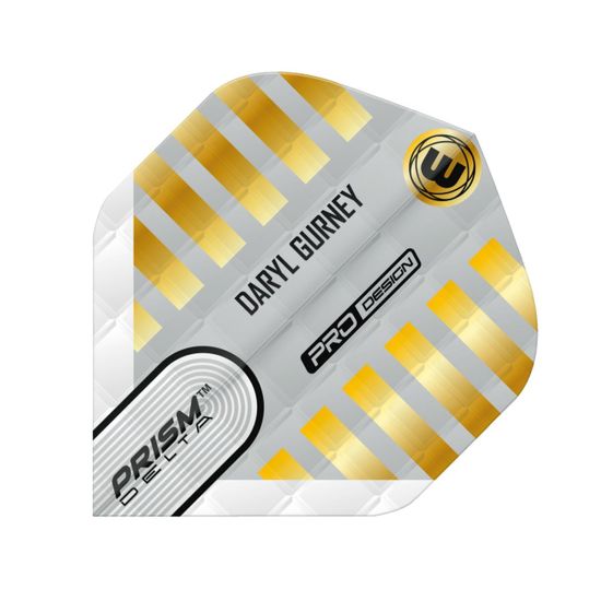 Winmau Letky Prism Delta - Daryl Gurney - White & Gold W6915.258