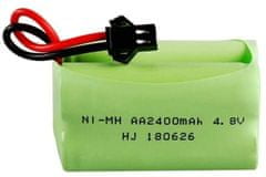 YUNIQUE GREEN-CLEAN 1 kusová 4,8V AA batéria, 2400mAh nabíjateľná Ni-MH batéria, SM 2P zástrčka pre HY800 F1 F3 RC Boat RC zbernicu s nabíjacím káblom SM 2P USB