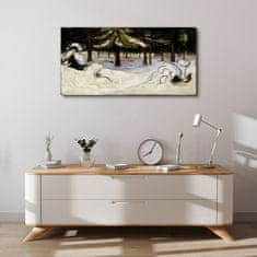 COLORAY.SK Obraz Canvas Zima v lesnej munch 100x50 cm