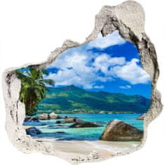 Wallmuralia.sk Diera 3D fototapety nástenná Seychelles beach 125x125 cm