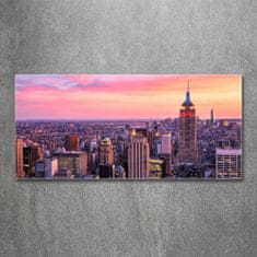 Wallmuralia.sk Foto obraz akryl do obývačky New York západ 125x50 cm 2 prívesky