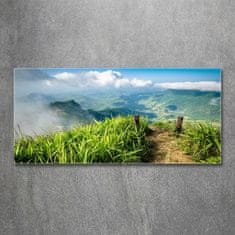 Wallmuralia.sk Foto obraz akryl do obývačky Chodník na vrchole 125x50 cm 2 prívesky