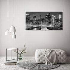 Wallmuralia.sk Foto obraz akrylový Manhattan noc 100x50 cm 2 prívesky