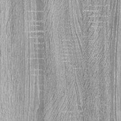 Vidaxl Skrinka na mikrovlnku sivá sonoma 60x57x207 cm spracované drevo
