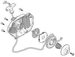 Makita ND / DOLMAR Štartér PS-6100, MEA6100UR, 130160102 (75)