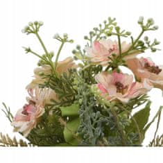 Kaemingk Umelé dekoratívne kvety v jutovom vrecku 17 cm