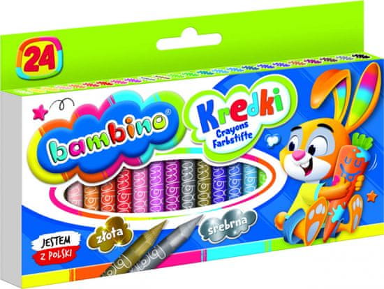 BAMBINO Sada grafitových Jumbo pasteliek 24 ks