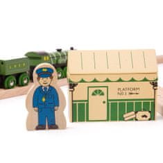 Bigjigs Toys Bigjigs Rail Drevená vláčikodráha Flying scotsman