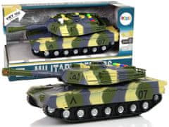 Lean-toys Vojenský tank 1:16 Moro Green Zvuk streľby