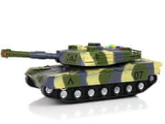 Lean-toys Vojenský tank 1:16 Moro Green Zvuk streľby