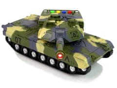 Lean-toys Vojenský tank 1:16 Moro Green Zvuk streľby