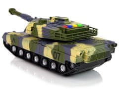 Lean-toys Vojenský tank 1:16 Moro Green Zvuk streľby