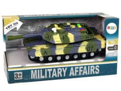 Lean-toys Vojenský tank 1:16 Moro Green Zvuk streľby