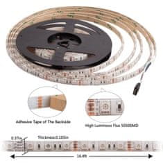 Domifito 5m LED pásik + diaľkové ovládanie