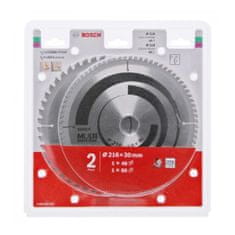 Bosch 2608644658 sada pílových kotúčov Optiline Wood+Multimateriál 216x30 48Z+80Z