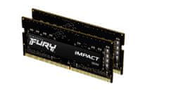 Kingston Fury Impact 32GB DDR4 2666MT/s / CL15 / SO-DIMM / KIT 2x 16GB