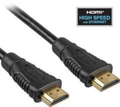 PremiumCord HDMI Ethernet kábel, pozlátené konektory, 10m