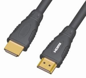 PremiumCord Kábel HDMI A - HDMI AM/M 15m,zlac.kon