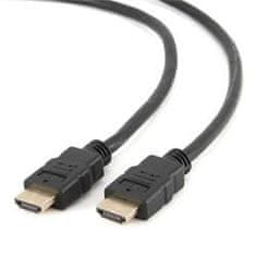 Gembird kábel HDMI High speed (M - M), pozlátené konektory, 4.5 m, černý, bulk balenie