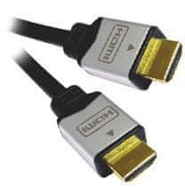 kábel HDMI M/M, zlac.a kovové HQ, 10m