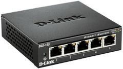 D-Link DGS-105 kovový 5-port 10/100/1000 Switch