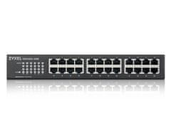 Zyxel GS1100-24E, 24-port 10/100/1000Mbps Gigabit Ethernet switch v3, Fanless, desktop