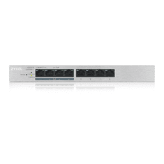 Zyxel GS1200-8HP, 8-port Desktop Gigabit Web Smart switch: 8x Gigabit metal, 4x PoE (802.3at, 30W), PoE Power budget 60W