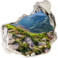 Wallmuralia.sk Nálepka 3D diera na stenu Sunrise tatry 100x100 cm