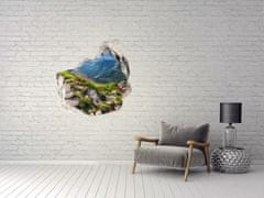 Wallmuralia.sk Nálepka 3D diera na stenu Sunrise tatry 100x100 cm