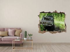 Wallmuralia.sk Foto fotografie díra na zeď Jeep v lese 120x81 cm