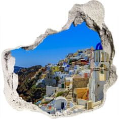 Wallmuralia.sk Diera 3D fototapety nálepka Santorini grécko 100x100 cm